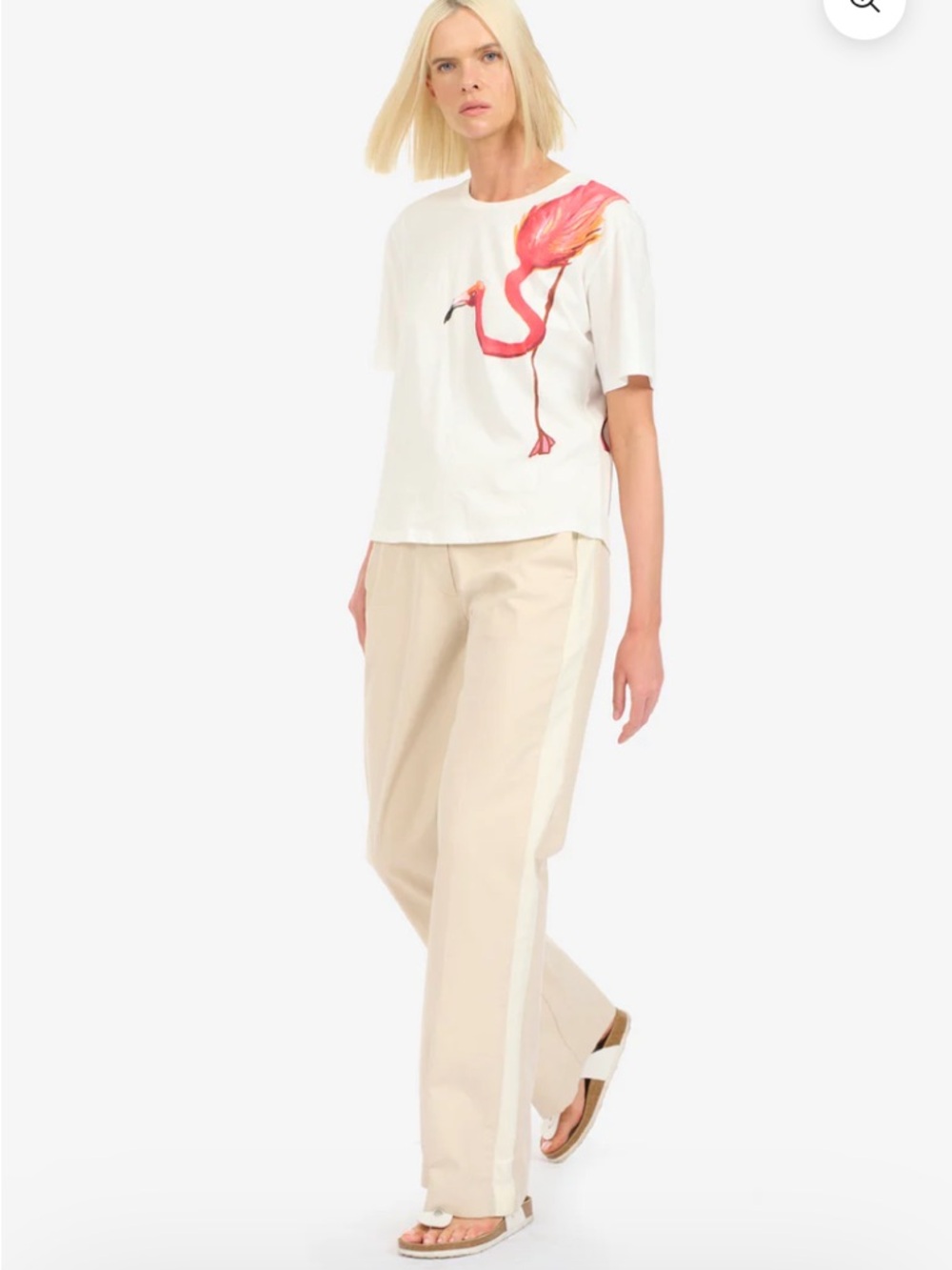Le Superbe workwear tux hybrid Pants in Beige Cream wide leg